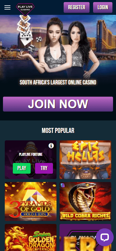 PlayLive Casino Mobile screenshot